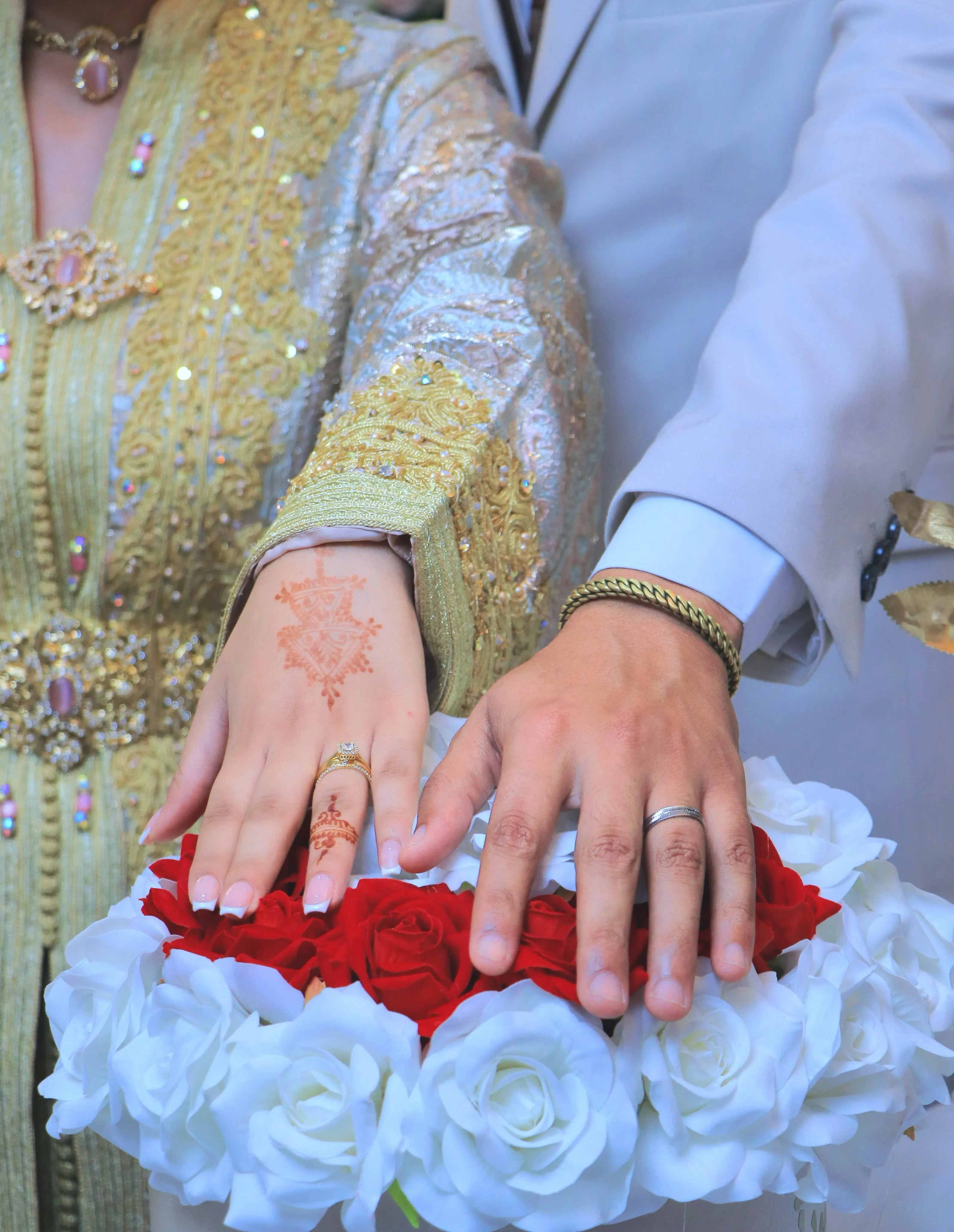 Couple hands